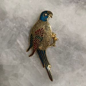Vintage Parrot Pin